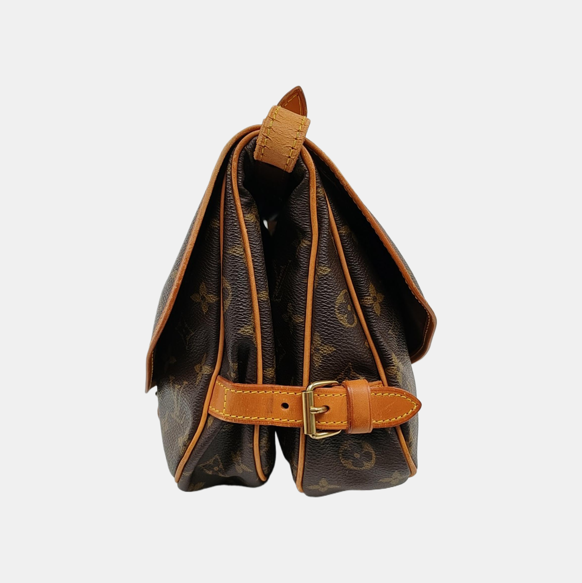 SAUMUR Monogram Coated Canvas Brown