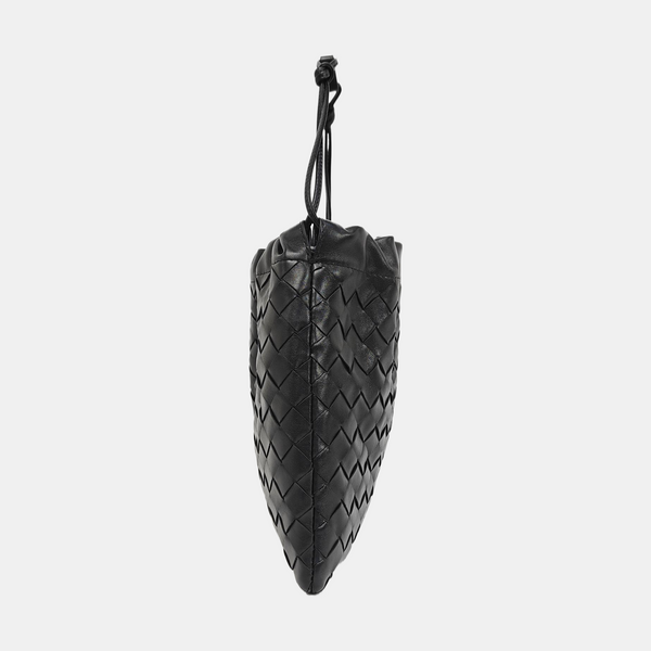 Calfskin Top Handle Bag Black