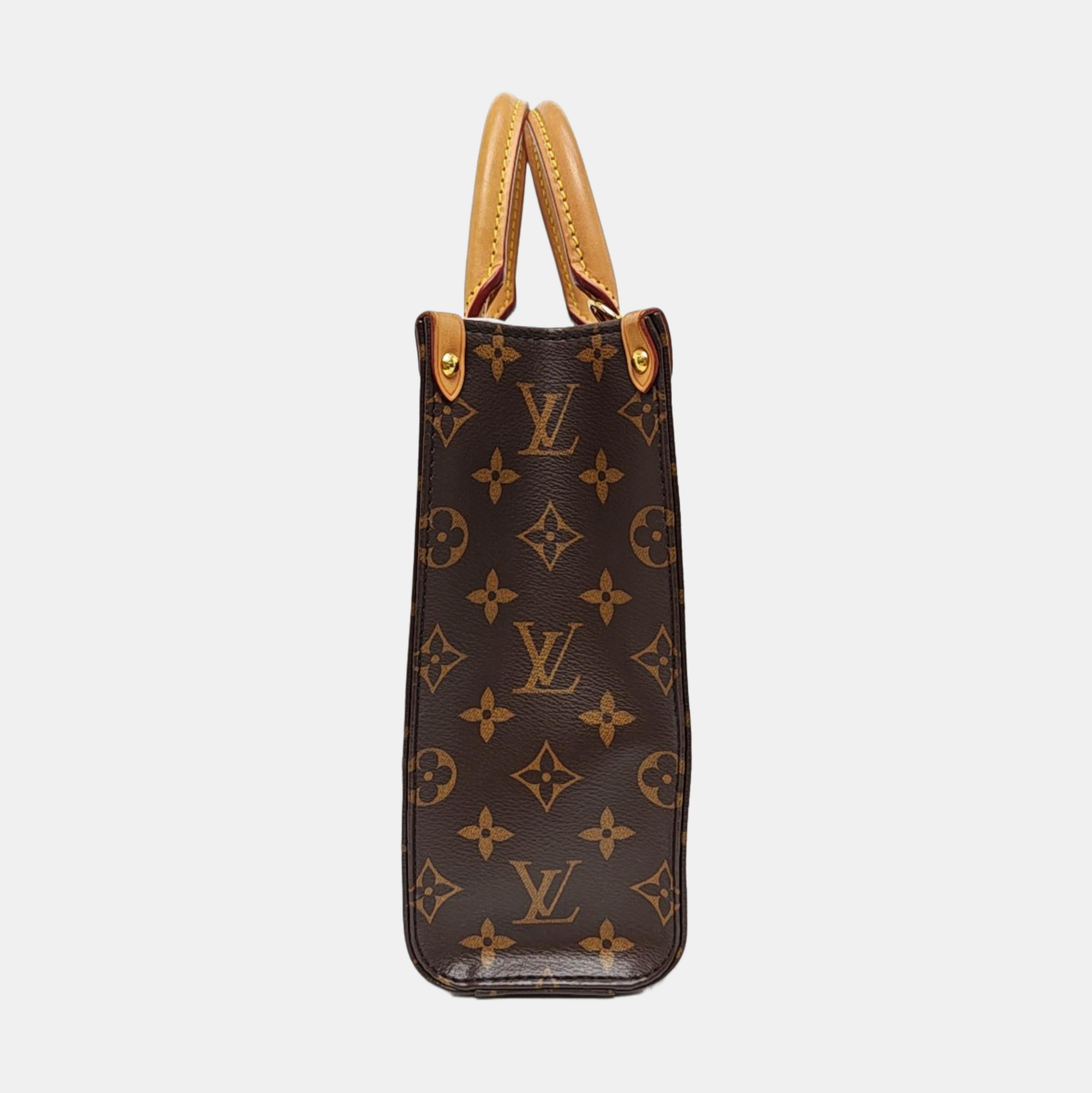 SAC PLAT BB Monogram Coated Canvas Brown