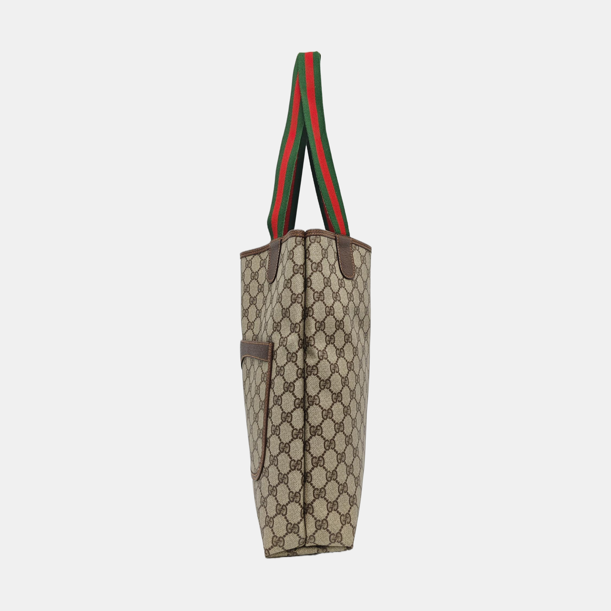 Monogram Coated Canvas Tote Bag Black