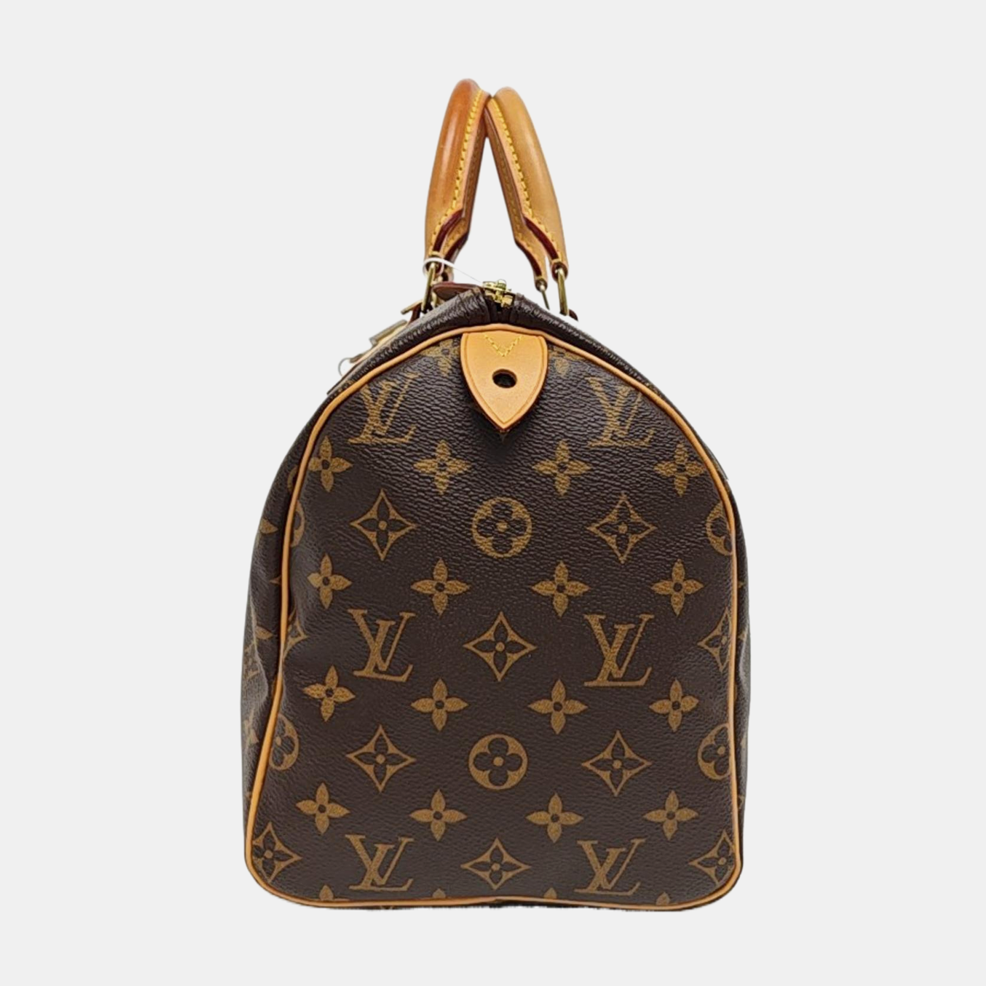 SPEEDY 30 Monogram Coated Canvas Brown