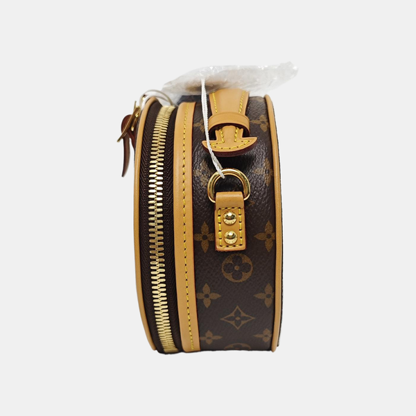 BOITE CHAPEAU Mini Monogram Coated Canvas Brown