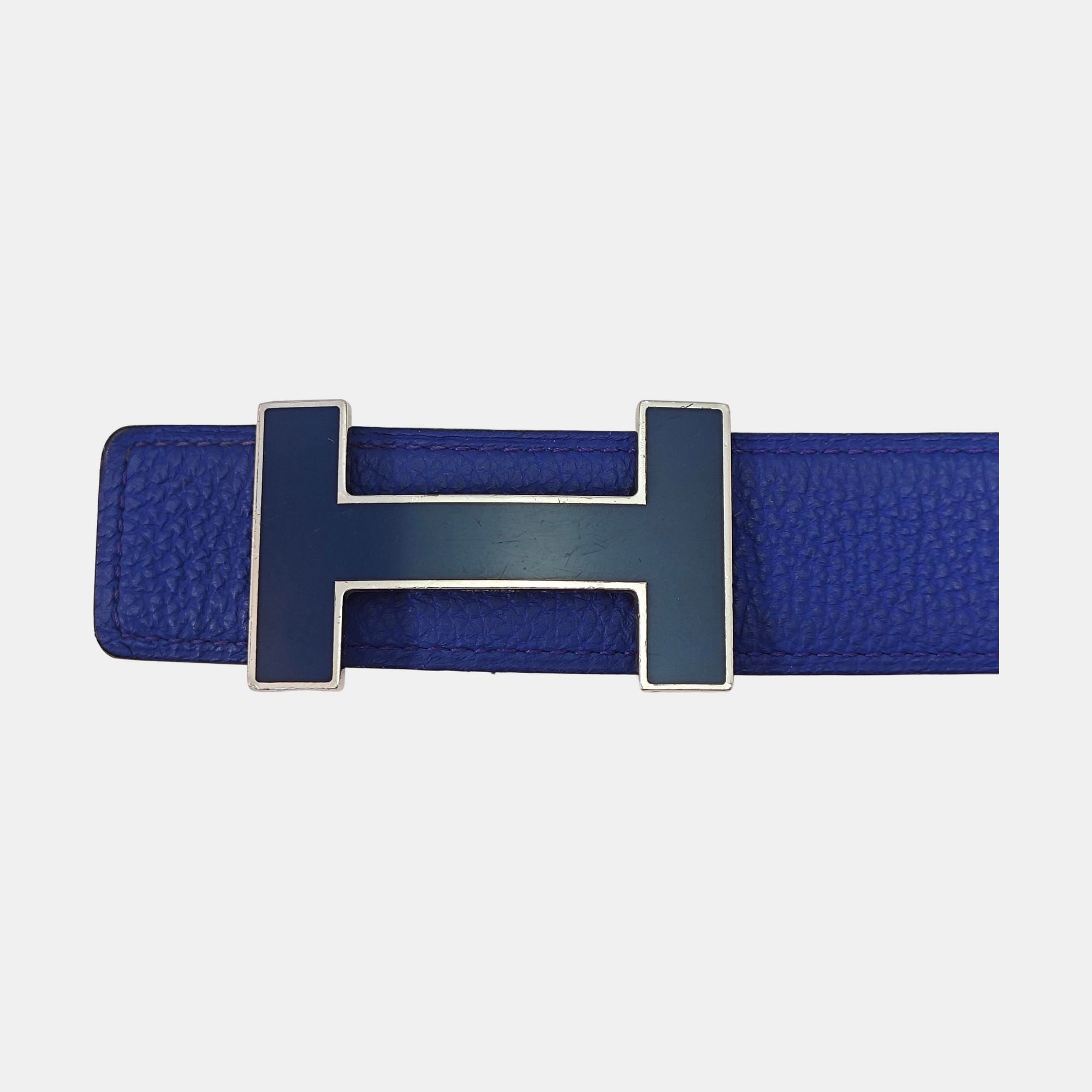 Leather Belt Blue