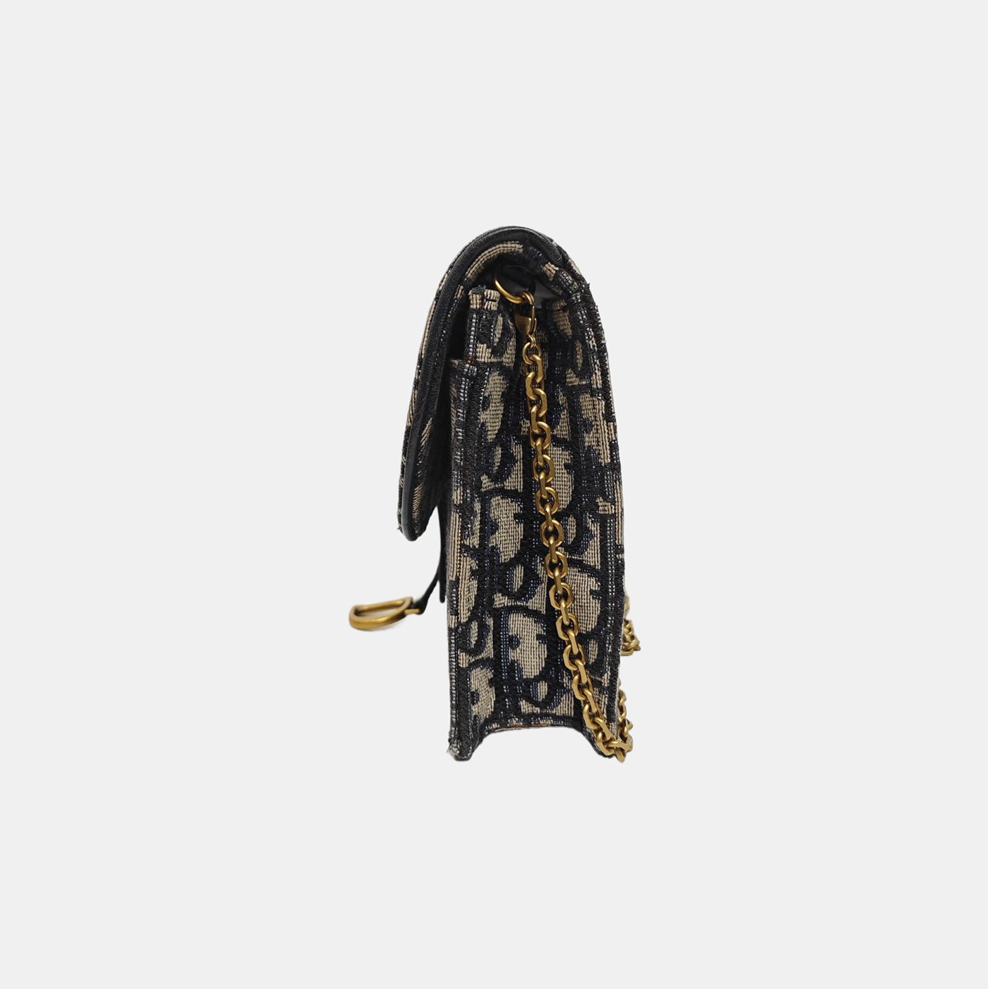 Authenticated pre-owned  Saddle Monogram Canvas Blue - Shoulder Bag at Looply