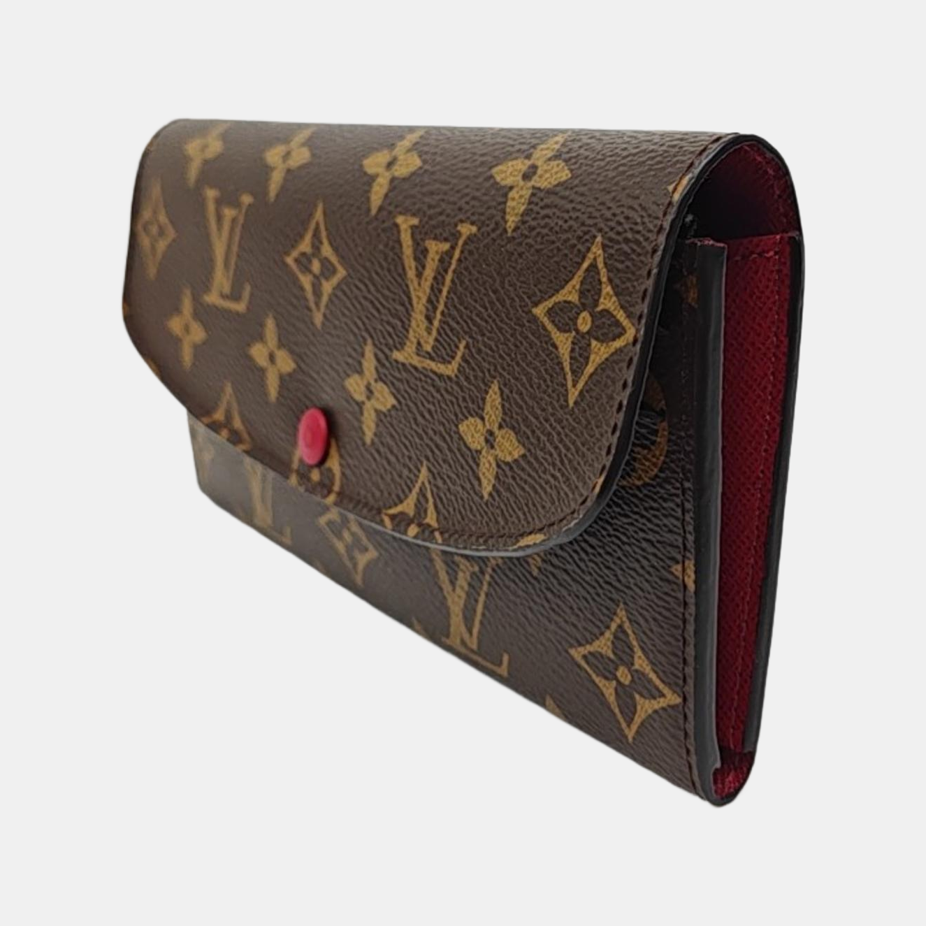 EMILIE Monogram Coated Canvas Brown Wallet