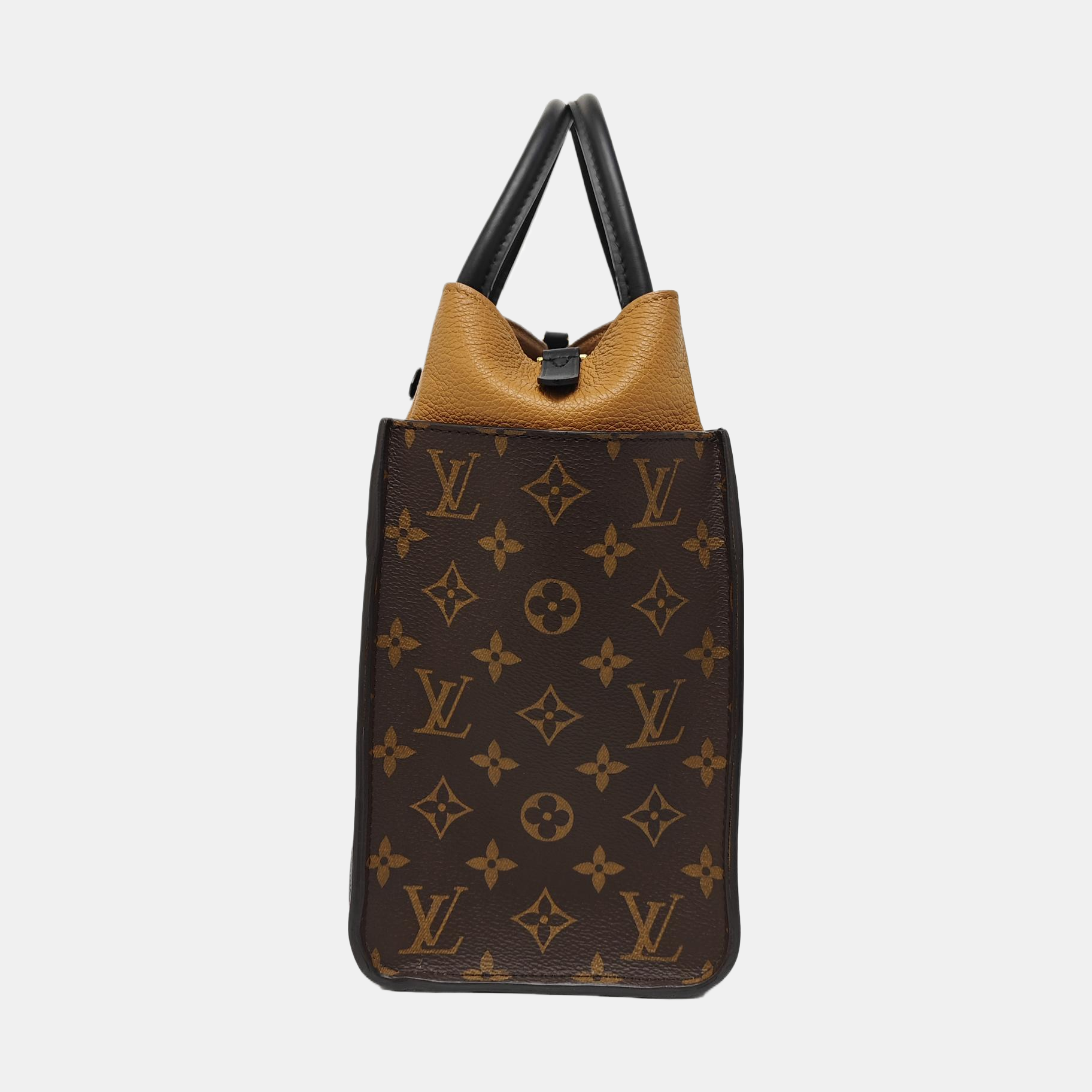 ON MY SIDE MM Monogram Calfskin Black
