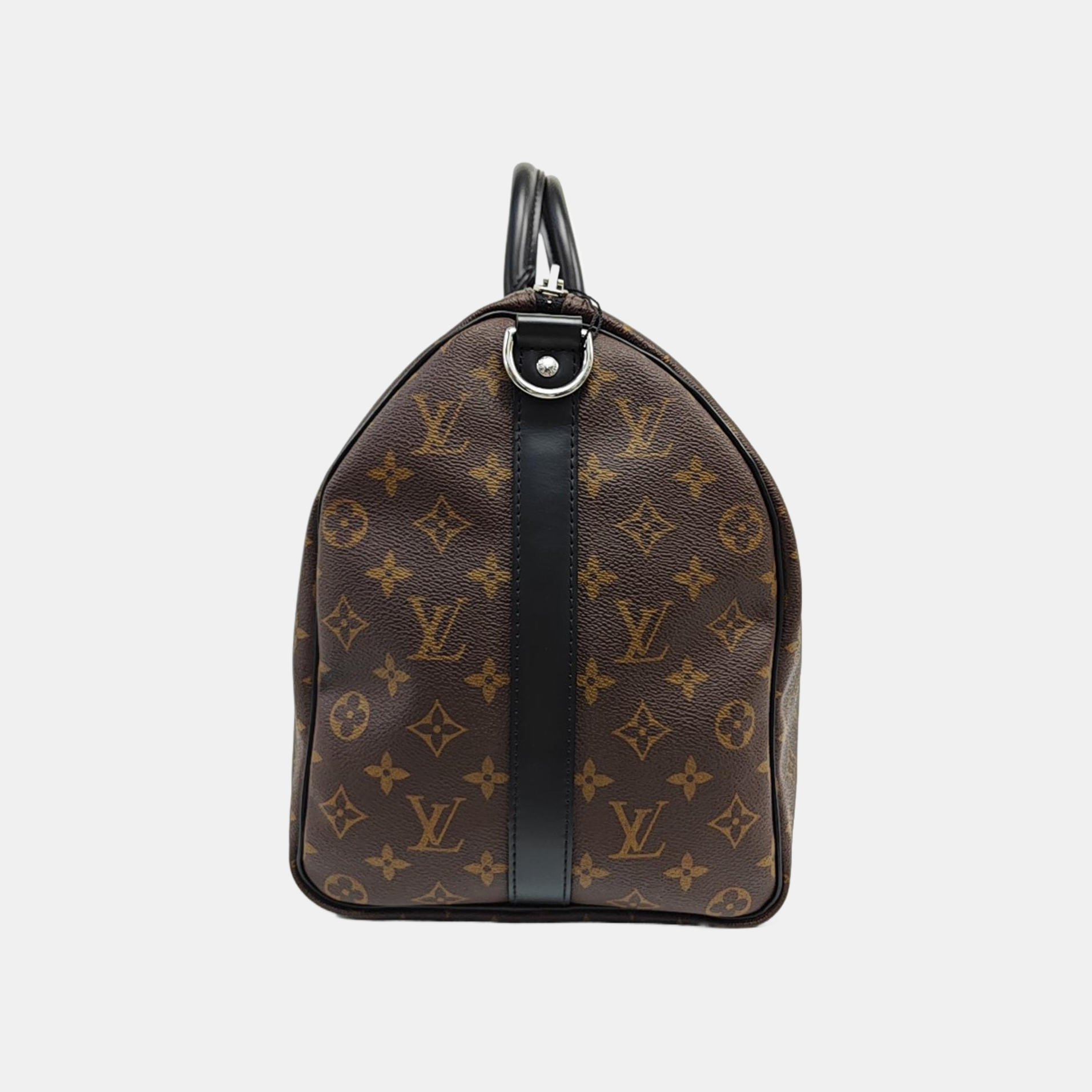 KEEPALL 45 Monogram Coated Canvas Brown