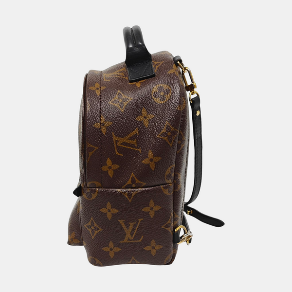 PALM SPRINGS Mini Monogram Coated Canvas Brown