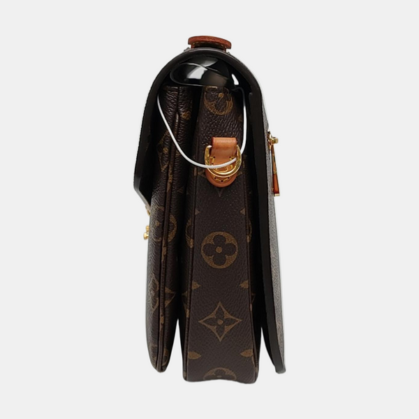 MÉTIS MM Monogram Coated Canvas Brown