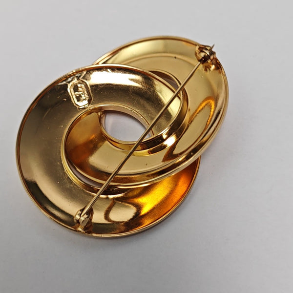 Metal Gold Brooch