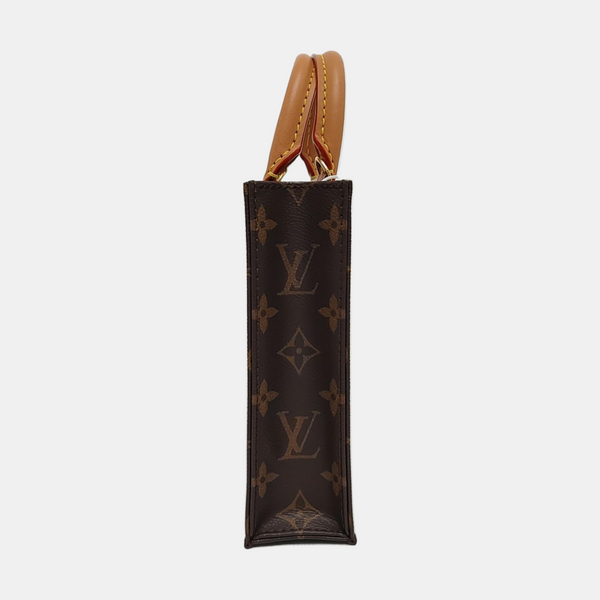 SAC PLAT Mini Monogram Coated Canvas Brown