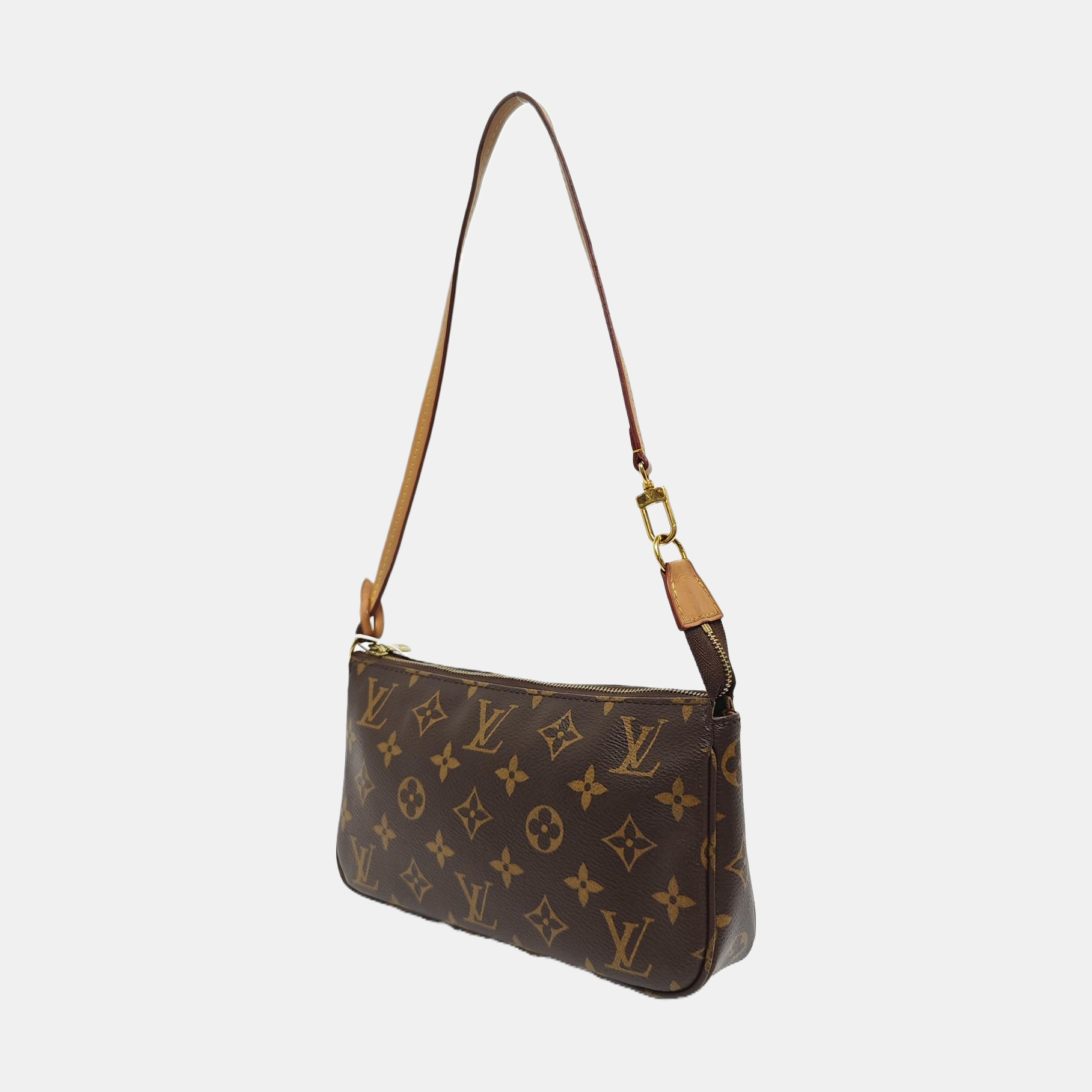 ACCESSOIRES GM Monogram Coated Canvas Brown