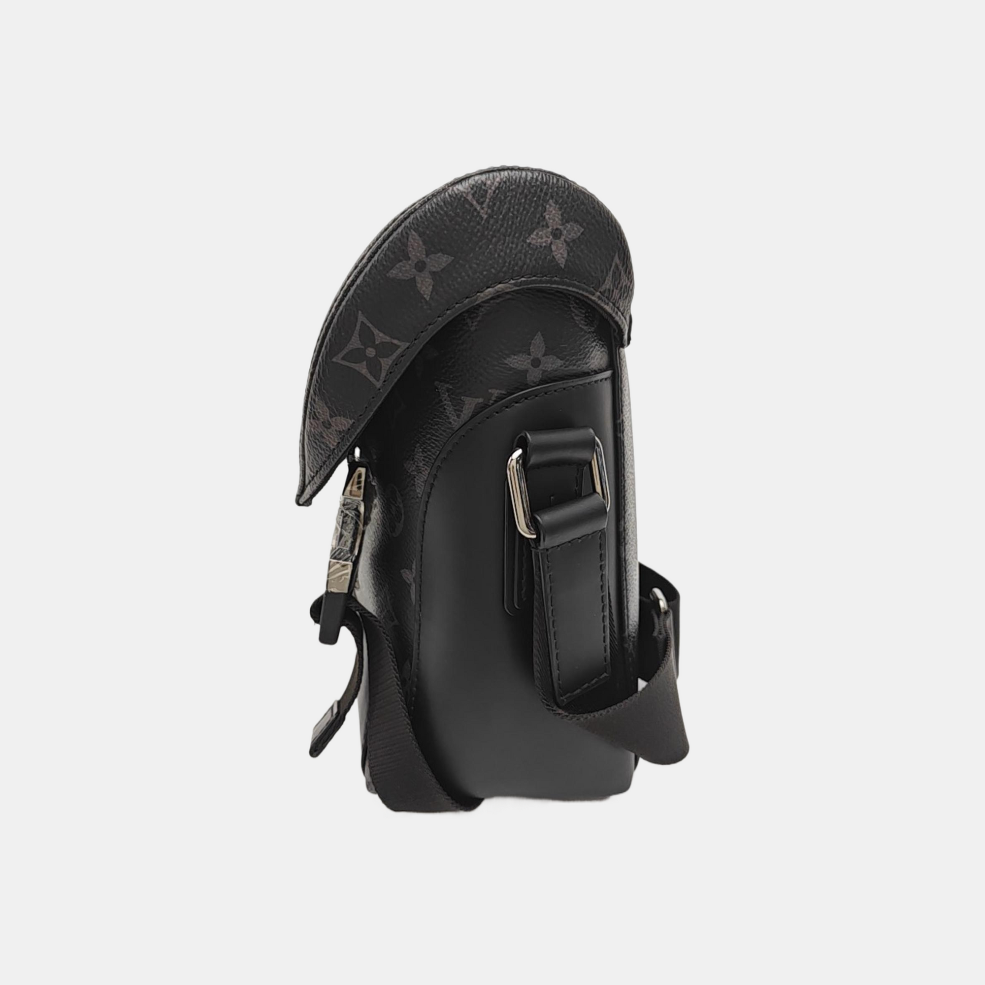 VOYAGER PM Monogram Coated Canvas Black