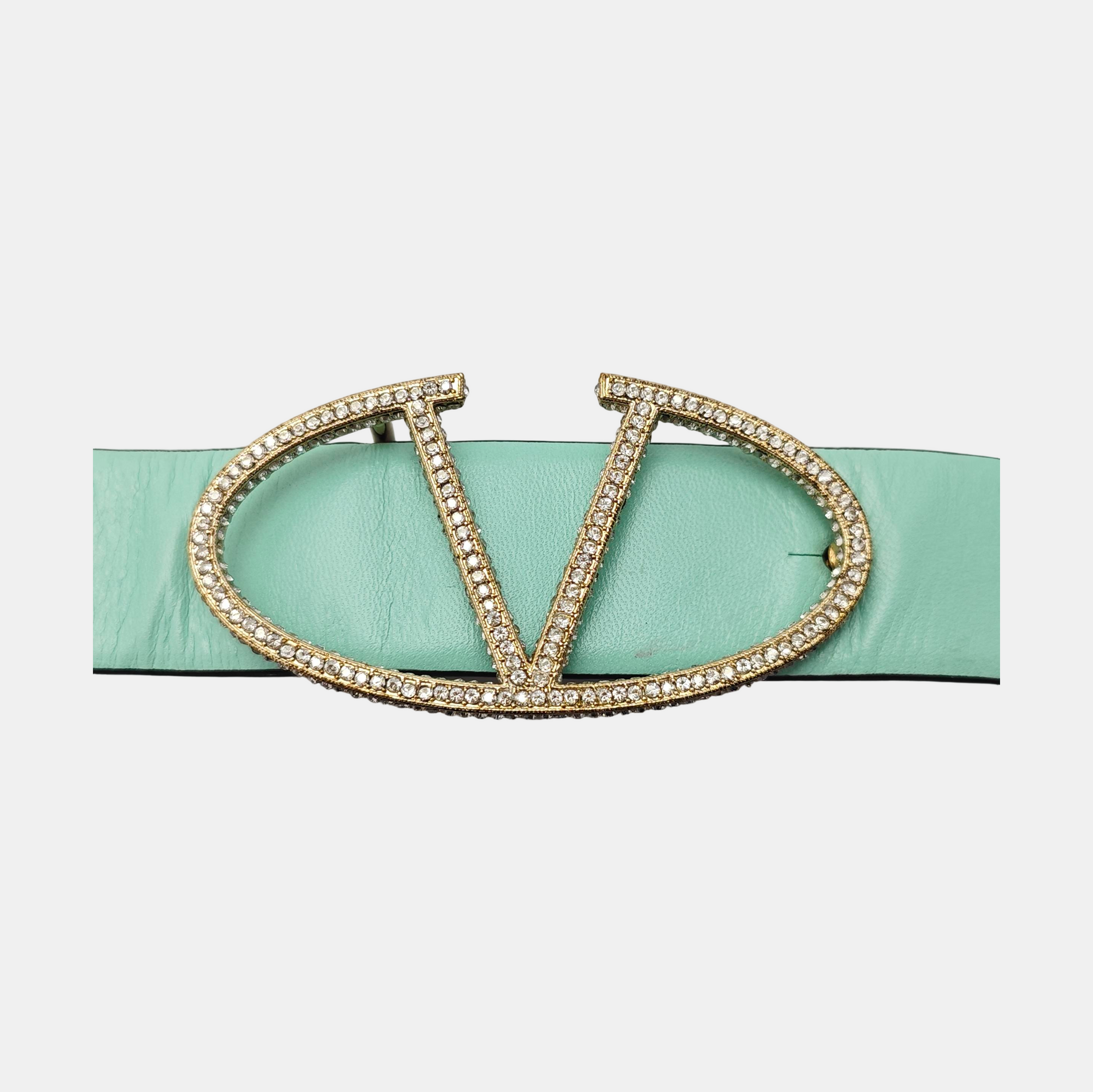 Leather Belt Green