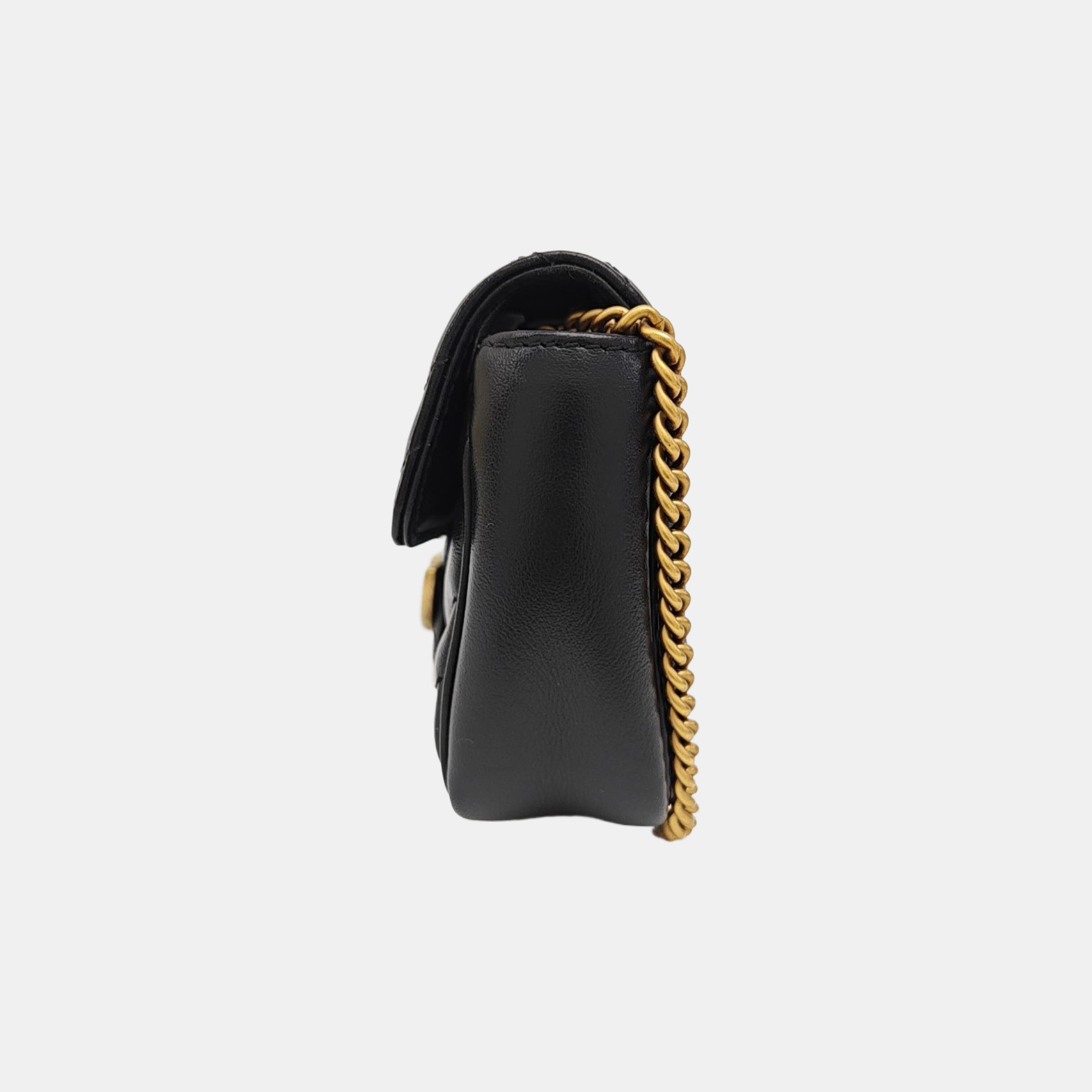 GG Marmont Mini Quilted Calfskin Black