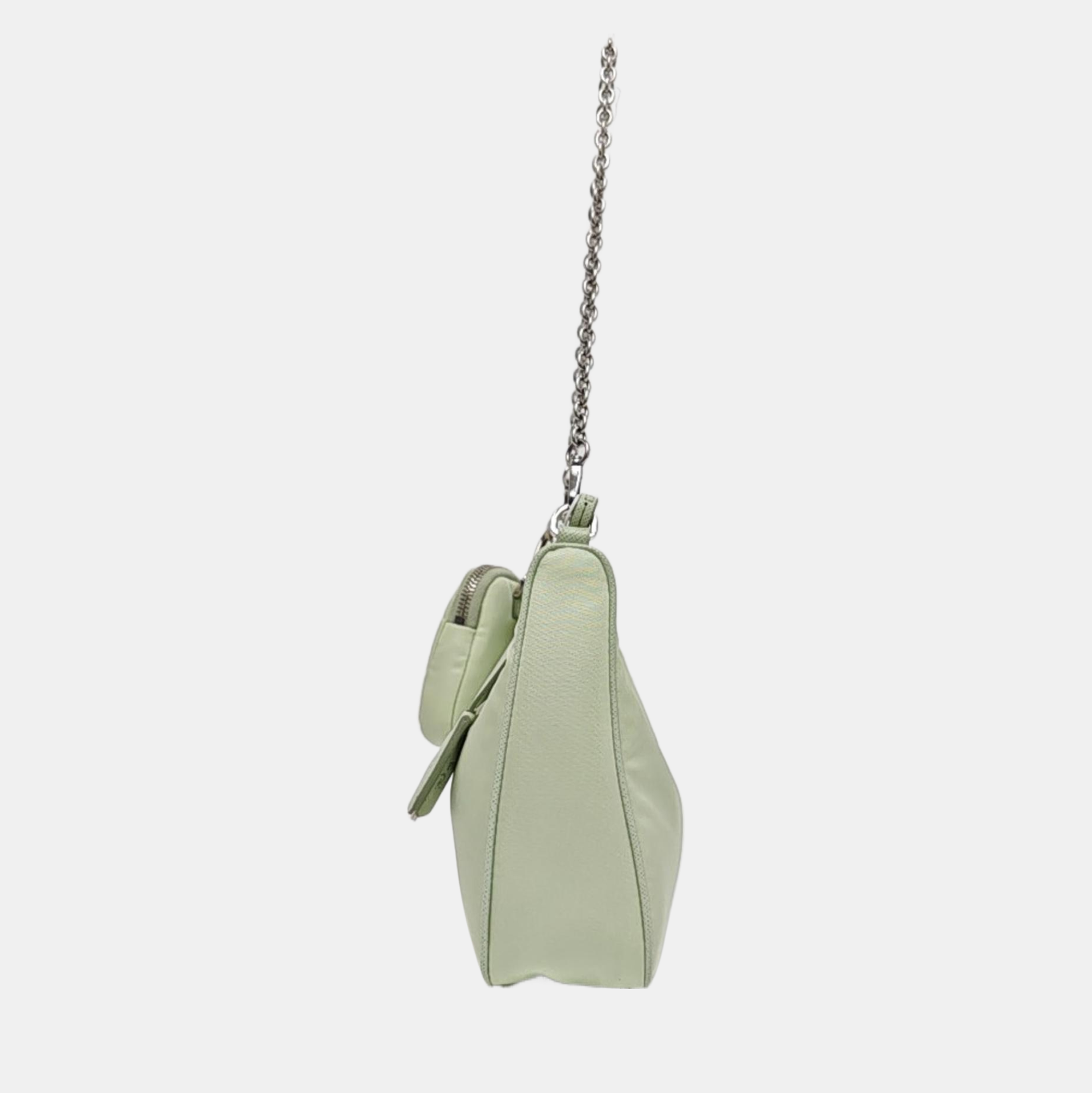 Authenticated pre-owned  Re-Edition2005 Mini Nylon Green - Shoulder Bag at Looply