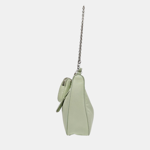 Authenticated pre-owned  Re-Edition2005 Mini Nylon Green - Shoulder Bag at Looply