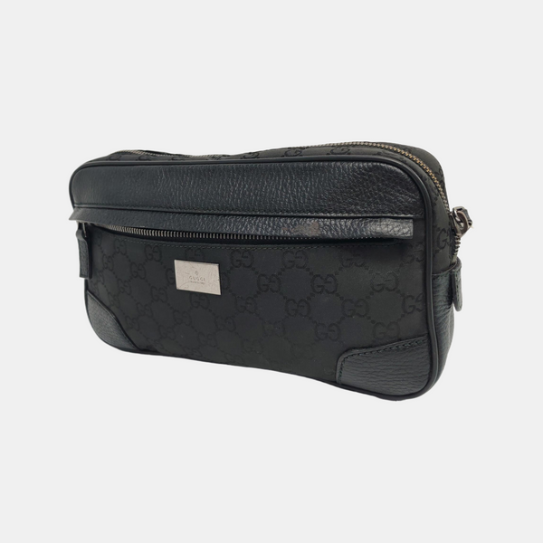 Monogram Canvas Belt Bag Black