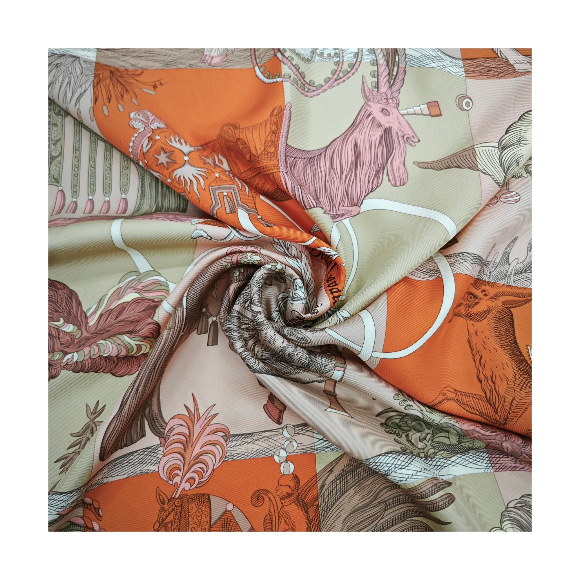 Mulberry Silk Silk Scarf Orange