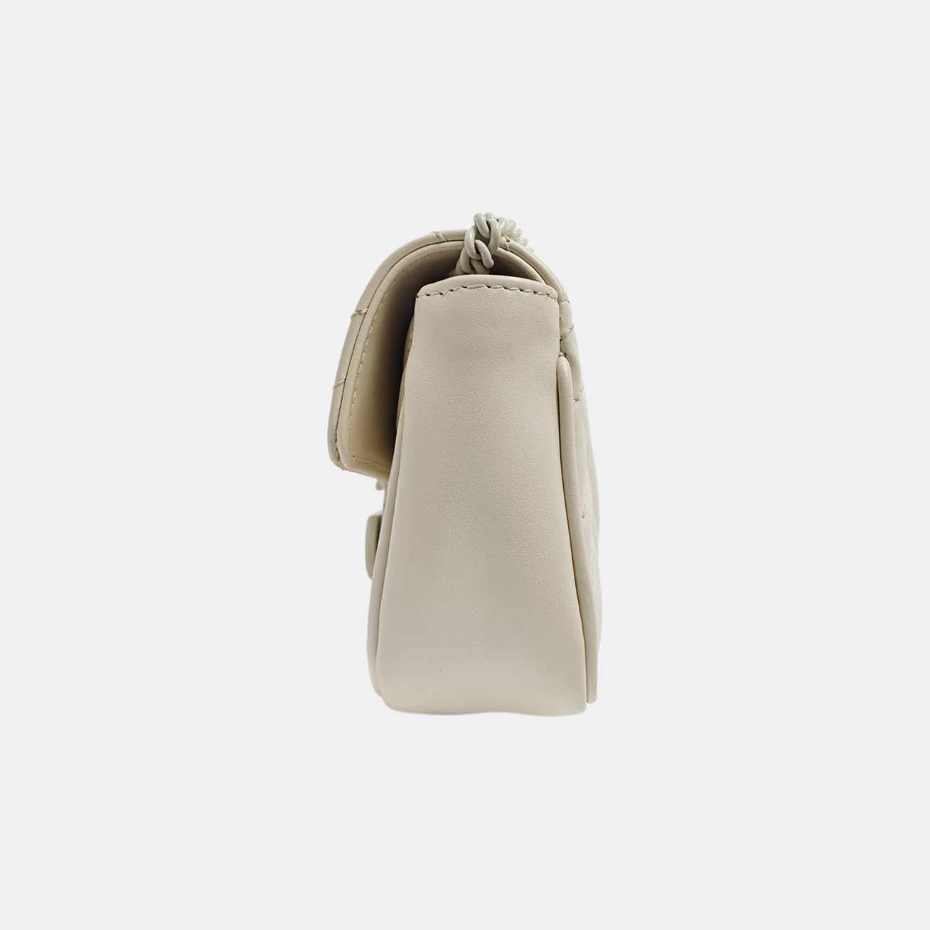 GG Marmont Mini Quilted Calfskin White
