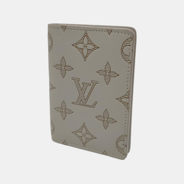 SLENDER Monogram Calfskin Gray Card Holder