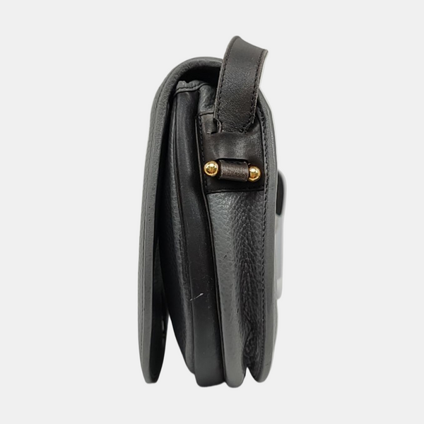 Calfskin Shoulder Bag Gray