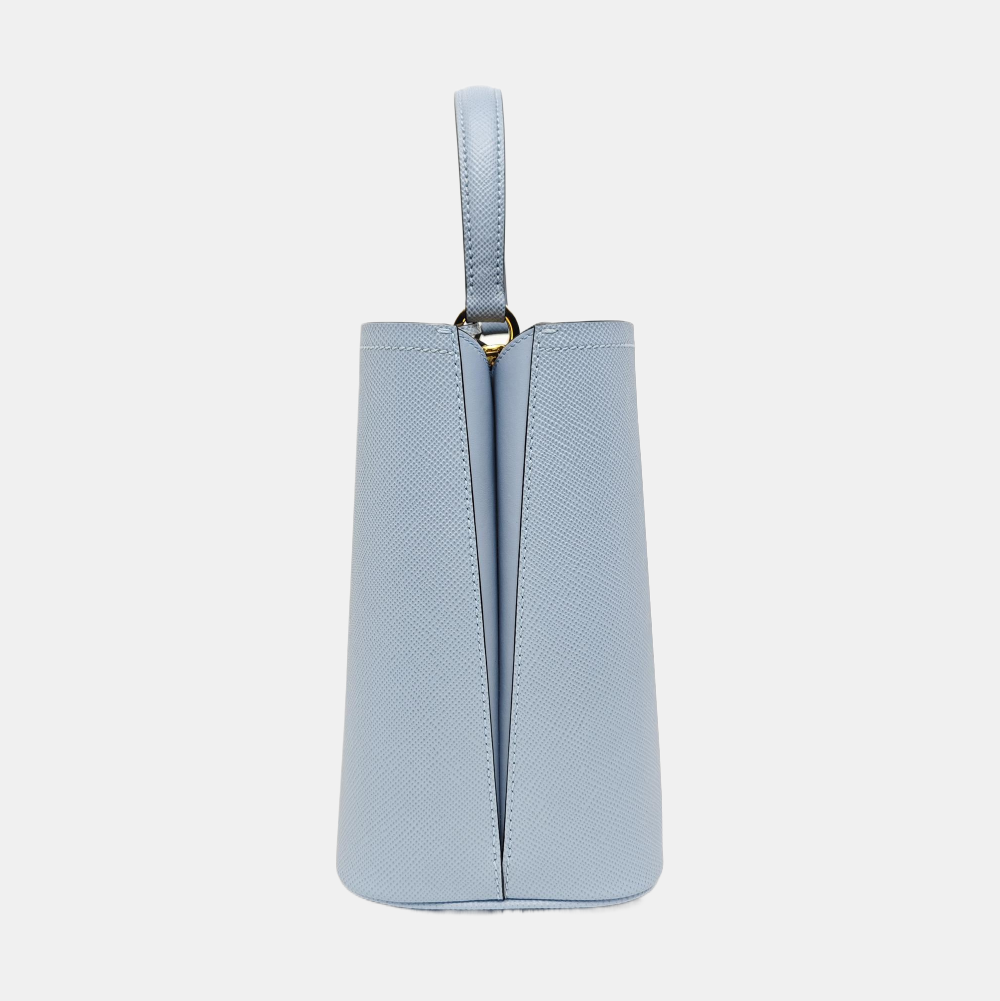Panier Medium Saffiano Calfskin Blue