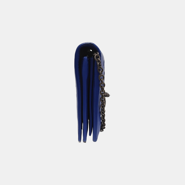 Lambskin Shoulder Bag Blue