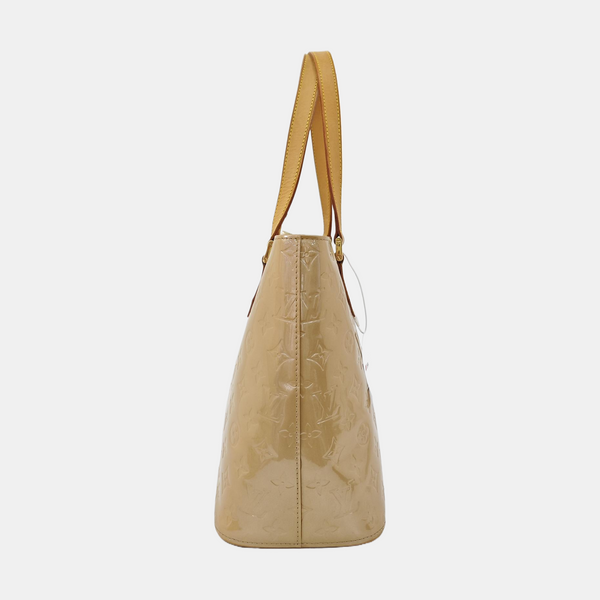 HOUSTON Monogram Patent Leather Beige
