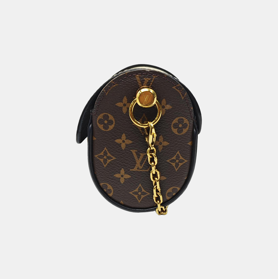 GLASSES CASE Monogram Coated Canvas Brown
