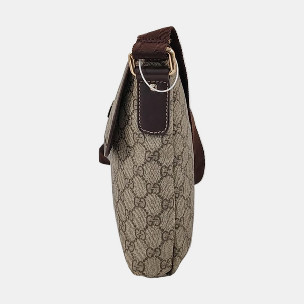 GG Supreme Monogram Coated Canvas Black