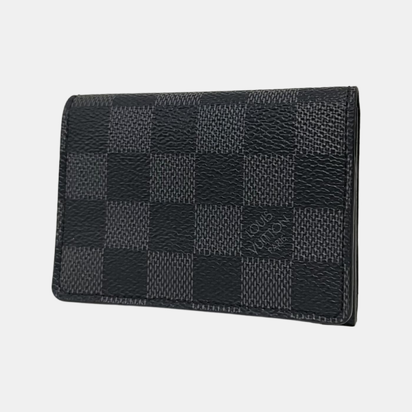 ENVELOPPE Damier Graphite Coated Canvas Gray Card Holder
