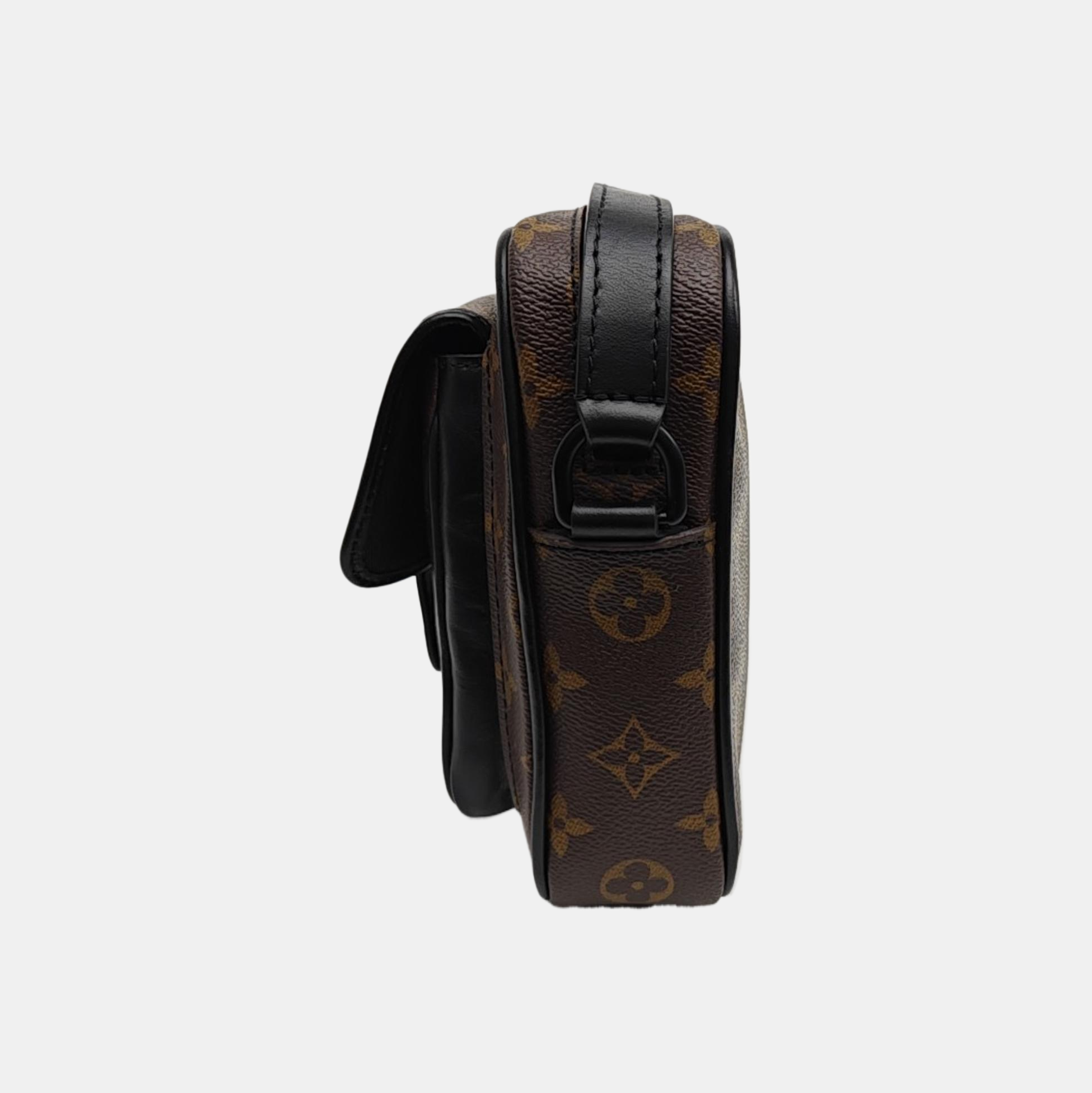 CHRISTOPHER Monogram Coated Canvas Brown