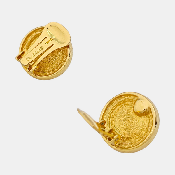 Metal Gold Clip On Earrings