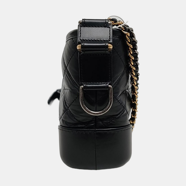Authenticated pre-owned  GABRIELLE Small Quilted Calfskin Black - Shoulder Bag at Looply