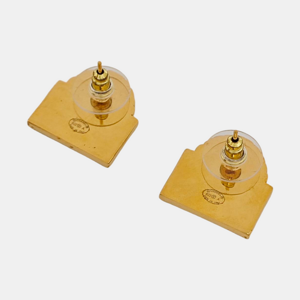 Metal Gold Stud Earrings