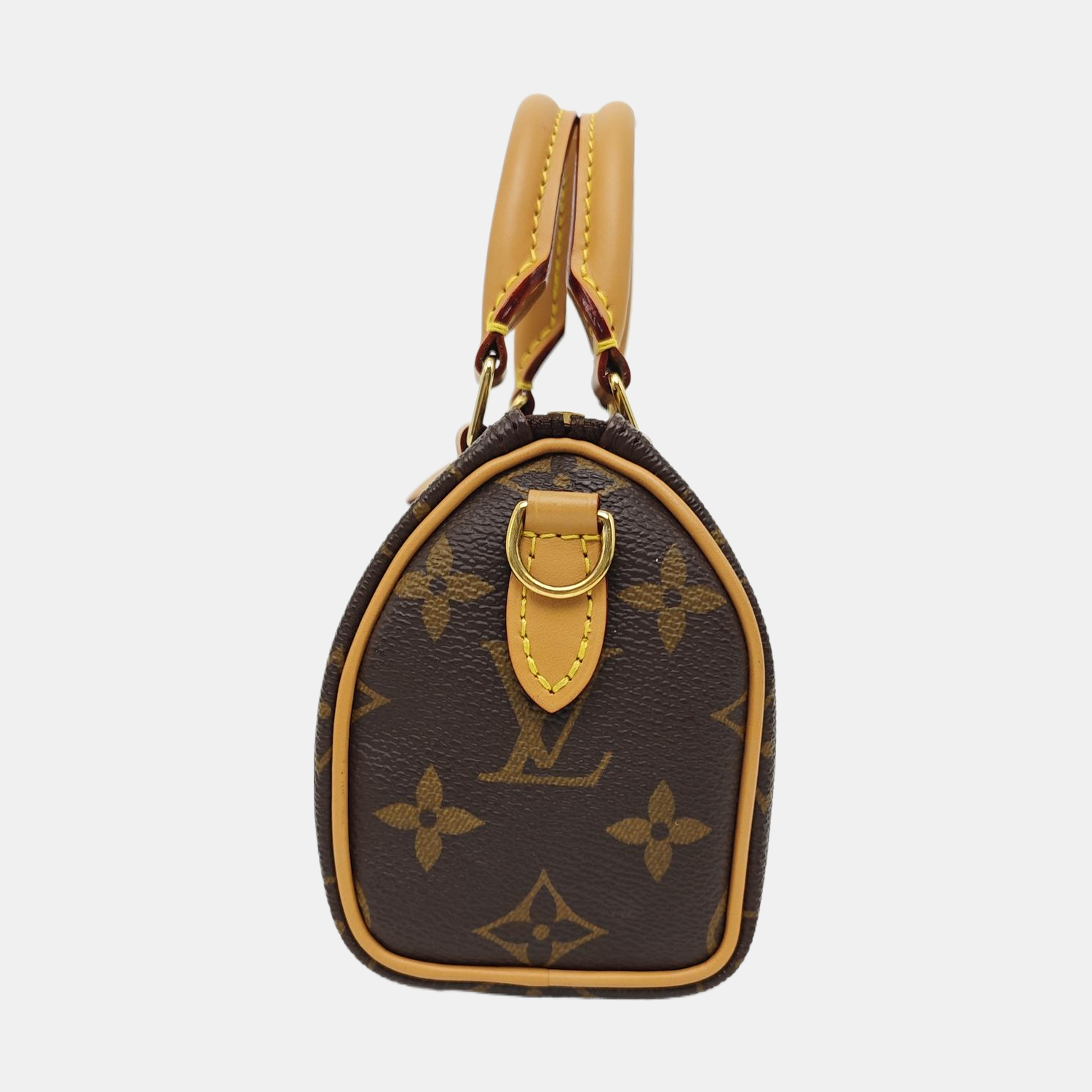 SPEEDY Nano Monogram Coated Canvas Brown