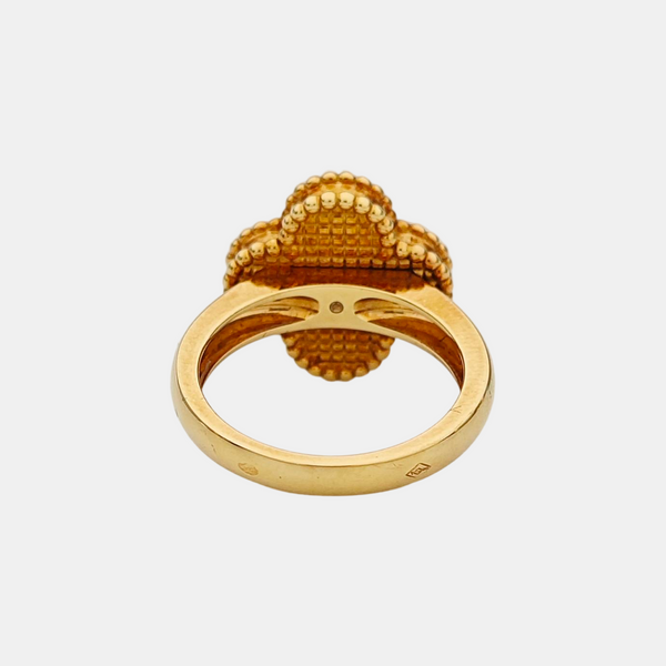 Vintage Alhambra 18k Gold Ring EU 50