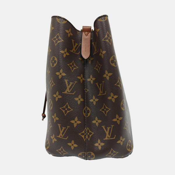NÉONOÉ MM Monogram Coated Canvas Brown