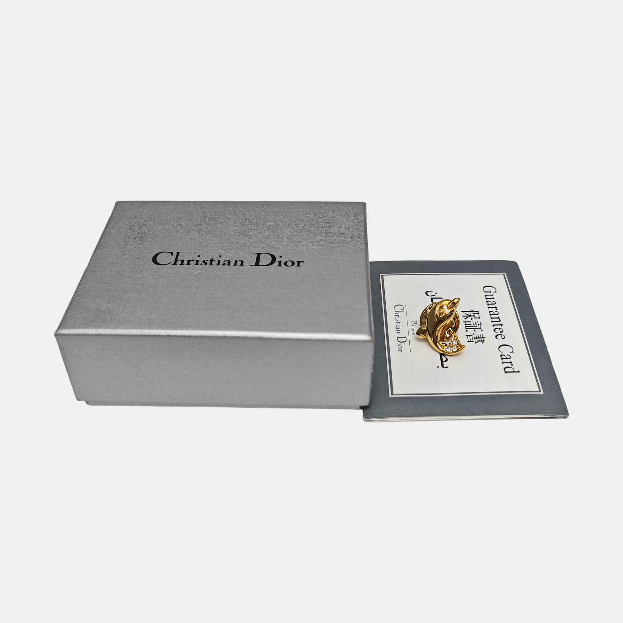 Metal Gold Brooch