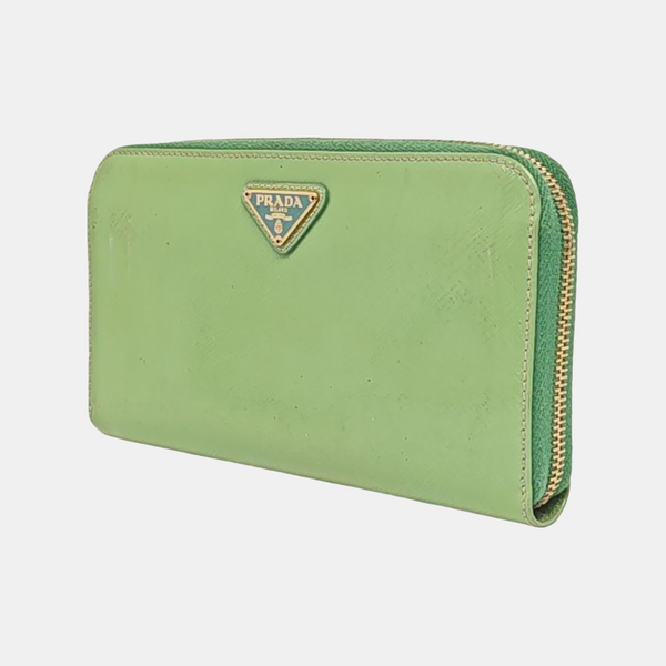 Saffiano Calfskin Wallet Green
