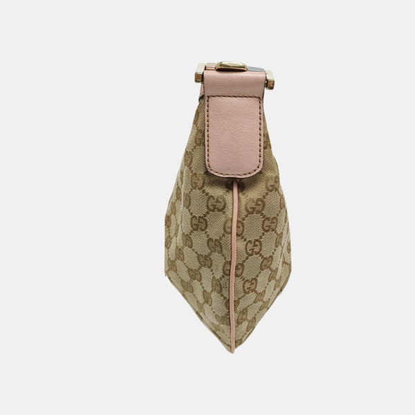 Monogram Coated Canvas Shoulder Bag Beige
