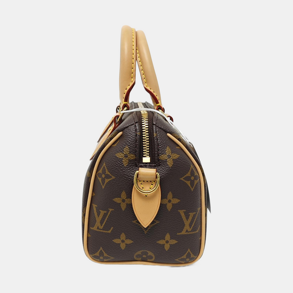 SPEEDY 20 Monogram Coated Canvas Brown