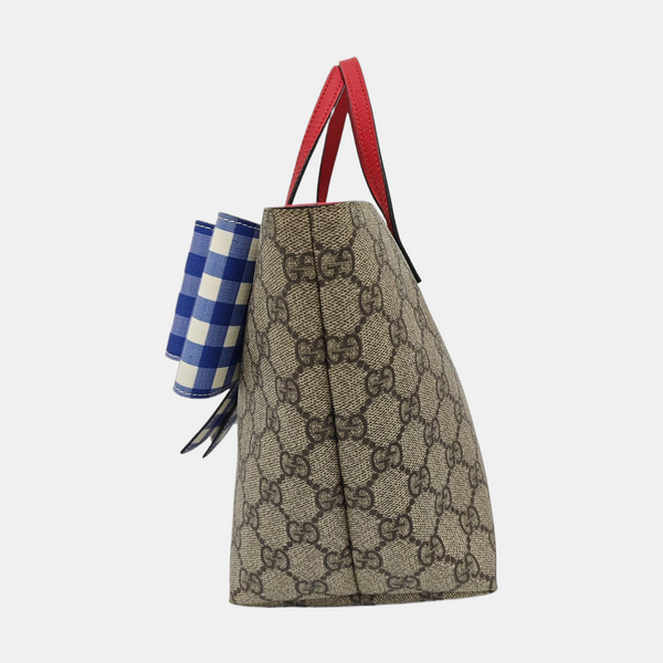 Children’s GG Bucket Monogram Coated Canvas Beige