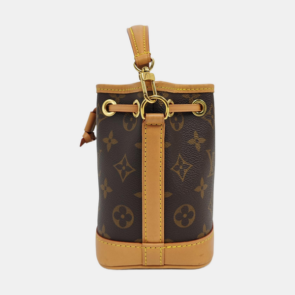 NOÉ Nano Monogram Coated Canvas Brown