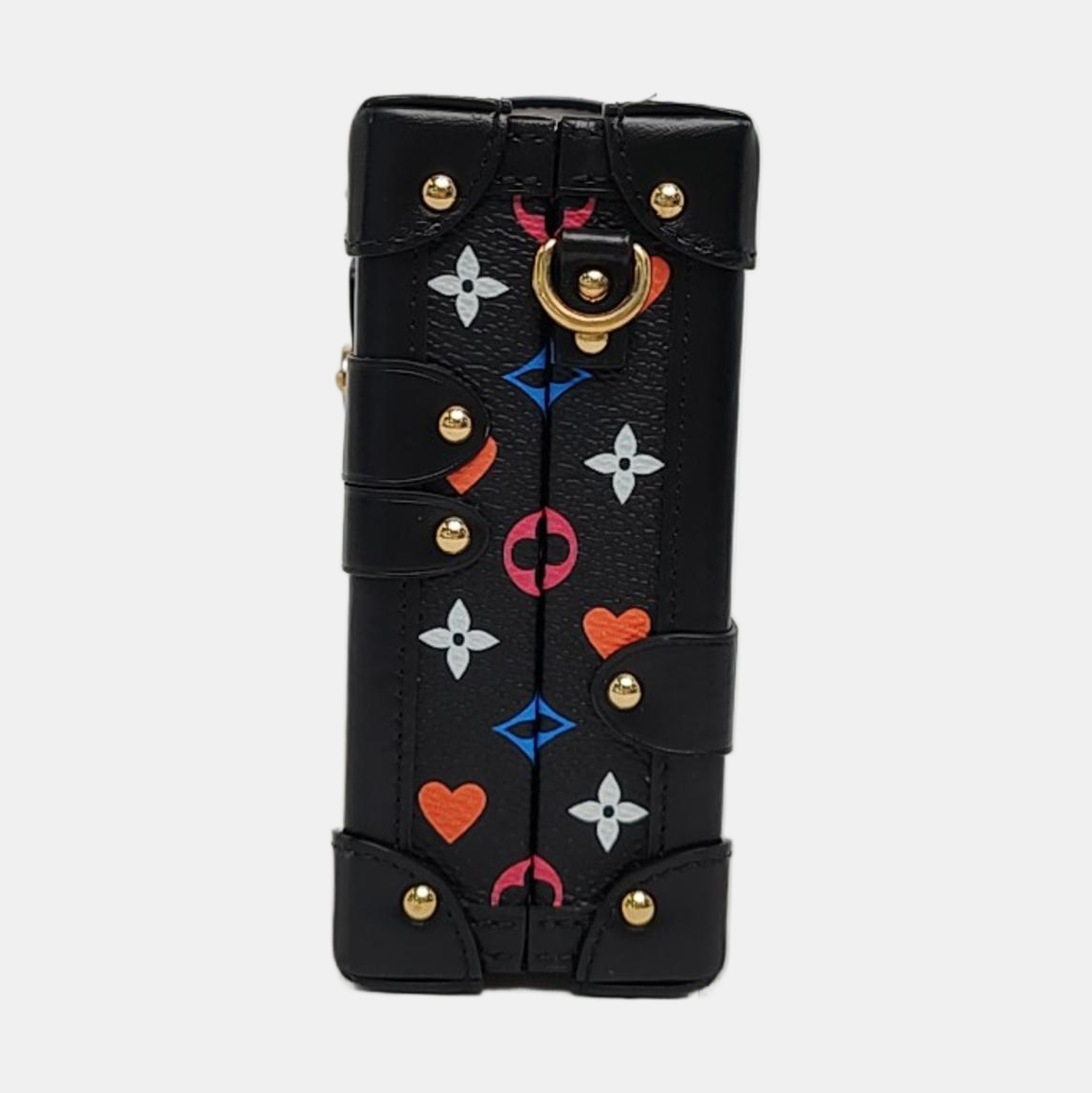 PETITE MALLE Monogram Coated Canvas Black