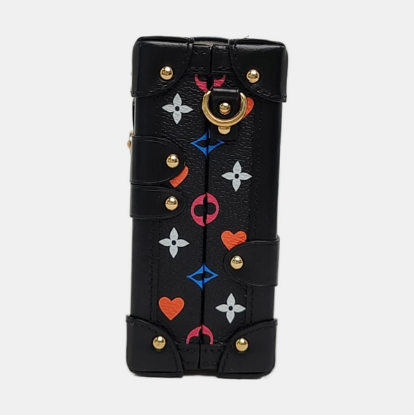 PETITE MALLE Monogram Coated Canvas Black