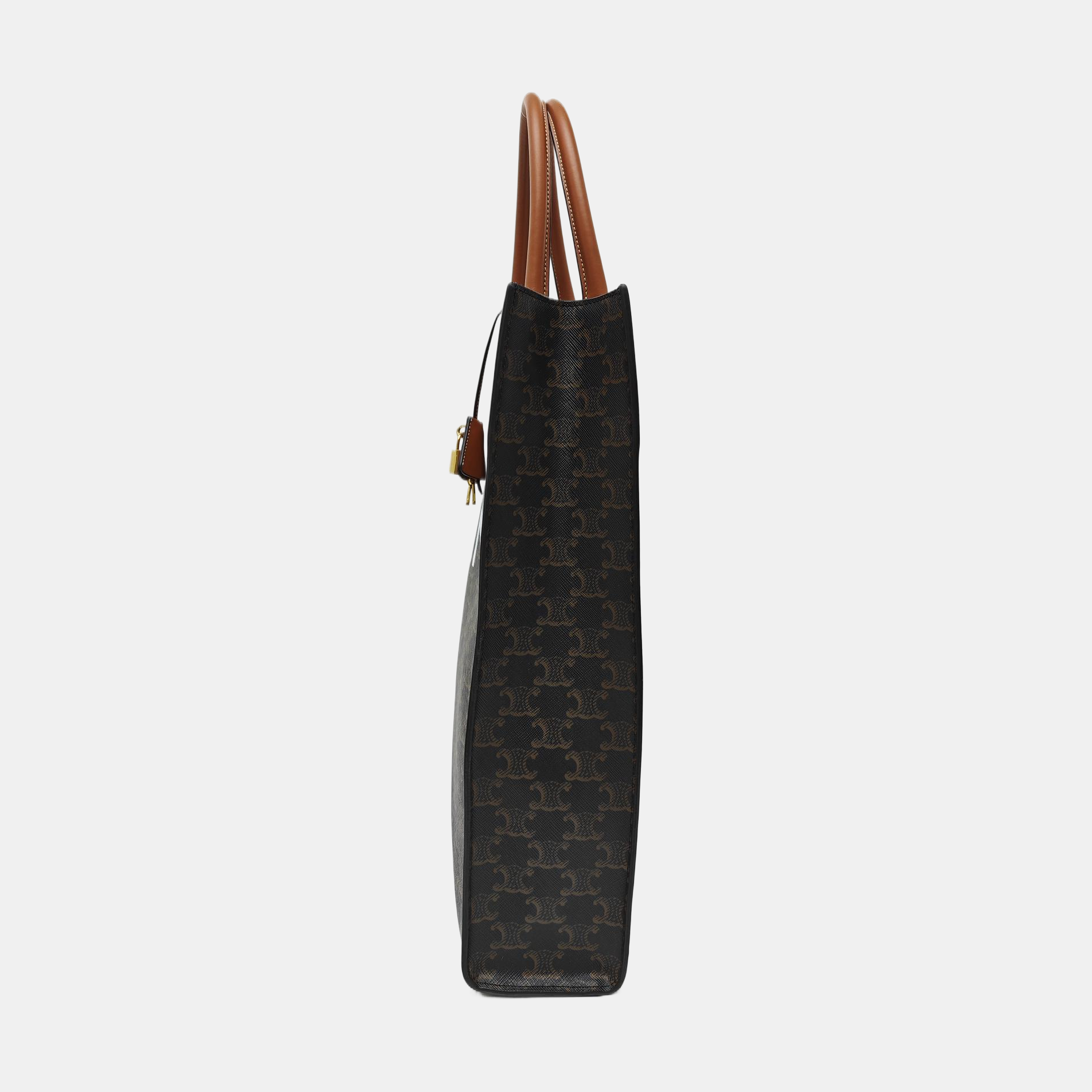 CABAS CELINE Medium Coated Canvas Brown