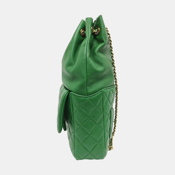 IN SEOUL Quilted Lambskin Green