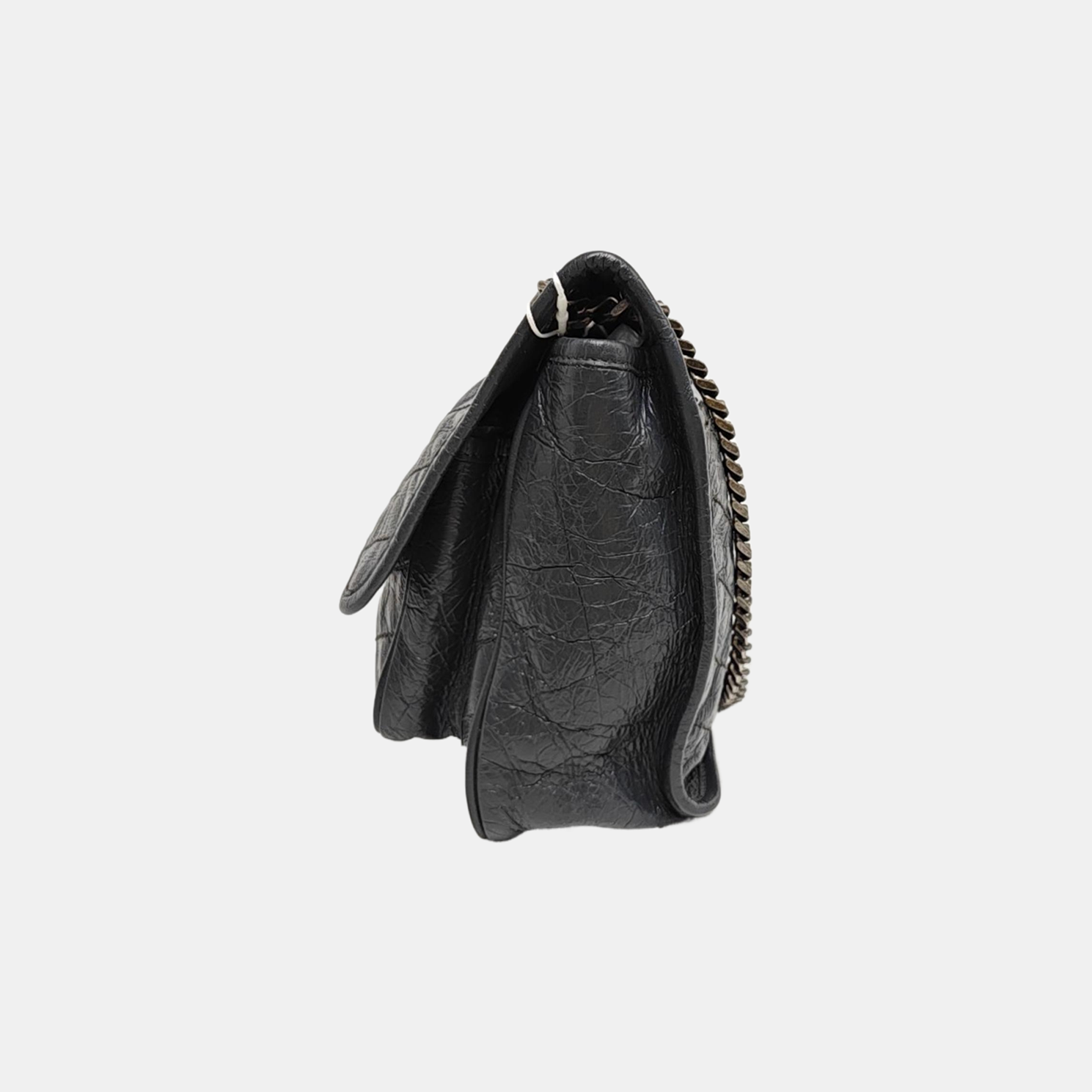 NIKI Medium Chevron Calfskin Gray